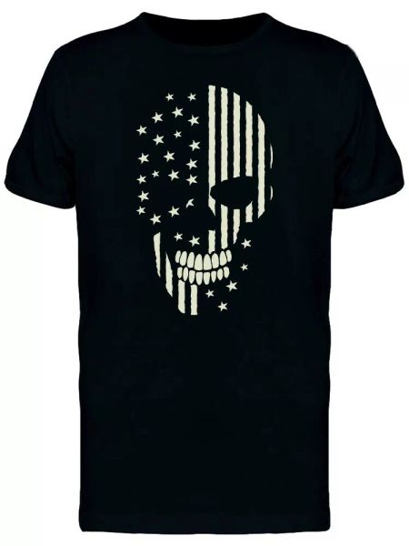 

american design skull tee men's -image by shutterstock, White;black