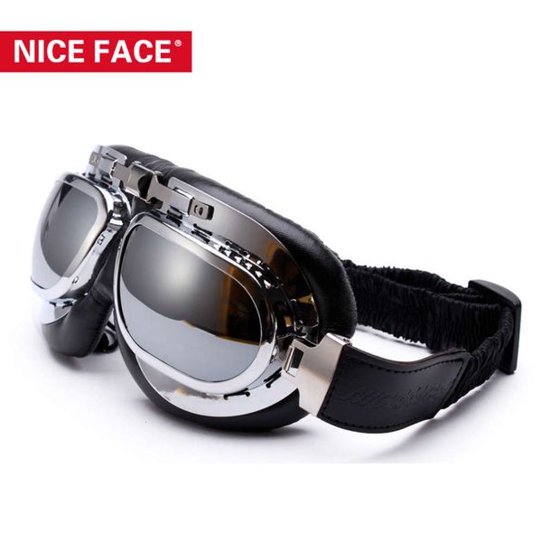 

goggles metal frame anti friction motorcycle glasses, White;black