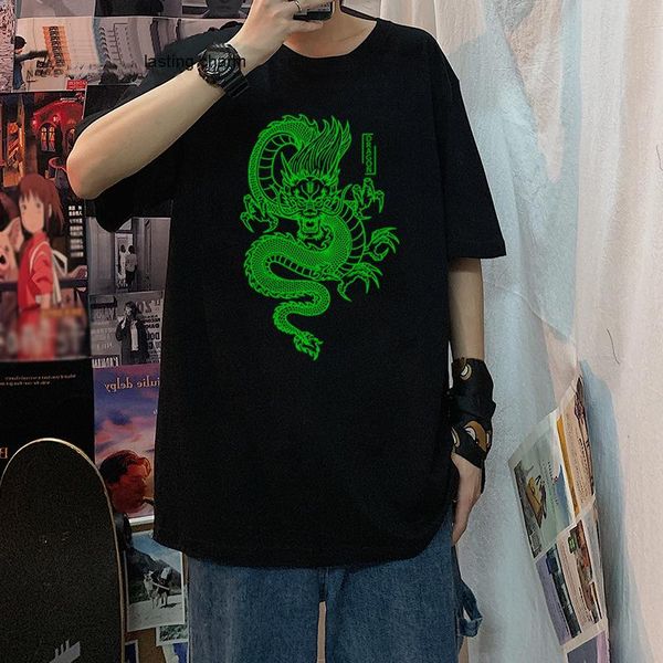 

men's t-shirts harajukummer for men and women funny prints casl uni streetwr cats, White;black