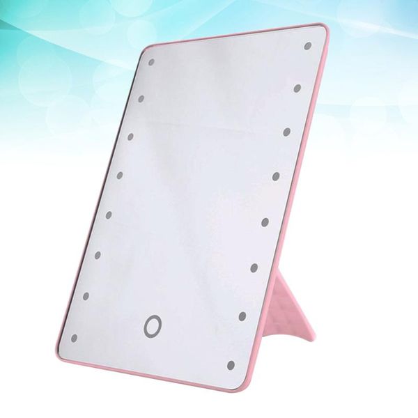 

compact mirrors 1pc 16 leds deskcosmetic mirror touch screen dimmable makeup for girls )