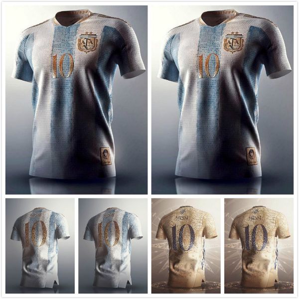 

argentina concept soccer jerseys 2021 2022 copa america messi dybala aguero football shirt sets uniforms 20 21, Black