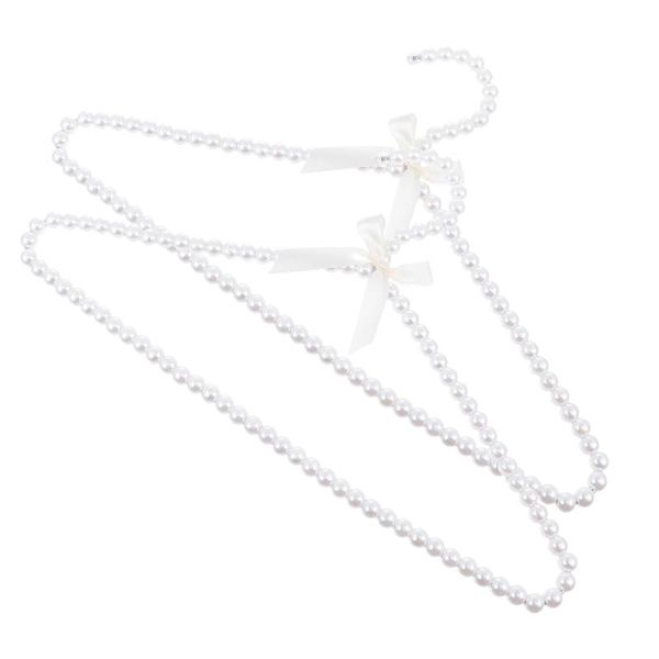

hangers & racks 2pcs artificial pearl creative clothes bowknot