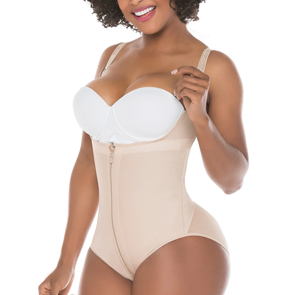 

women's shapers women shapewear bodysuit latex waist trainer full body shaper tummy control fajas colombianas zipper open bust corset, Black;white