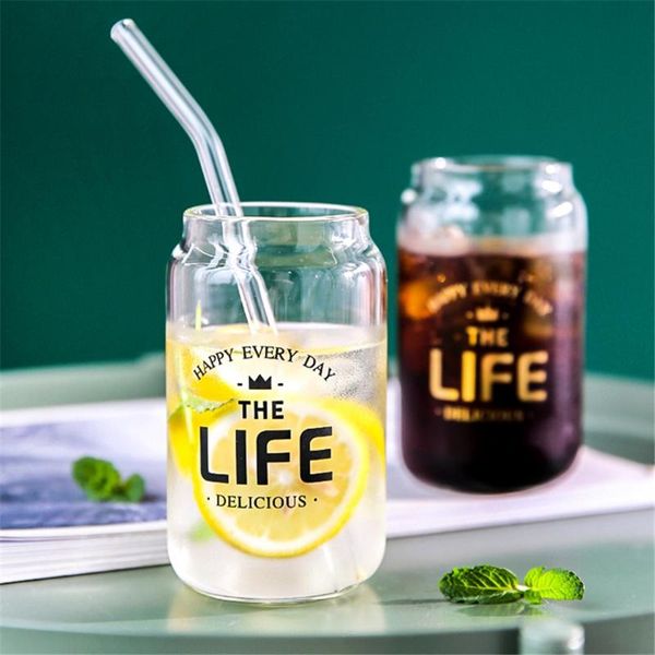 

350ml glass cup light luxury milk tea juice coffee mug nordic home water cups ins creative transparent mugs wine glasses
