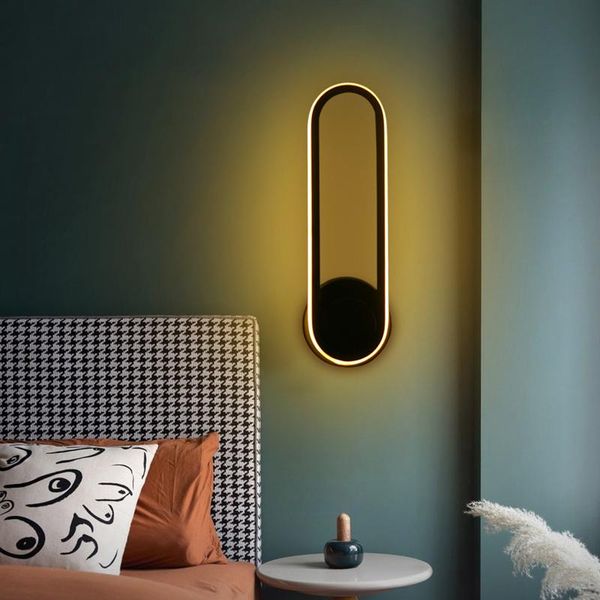 

modern led nordic wall lamp can rotate 330 Â° bedroom and living room iinstallation