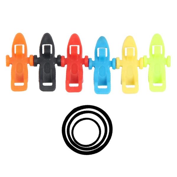 

fishing accessories pole hook keepers bait holders easy secure lures jig hooks for rod (random color)