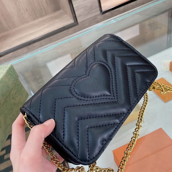 

luxury bags braided shoulder strap coin purse rectangular g bag golden chain genuine leather messenger damier cobal ladies travel 5 colors s, Red;black