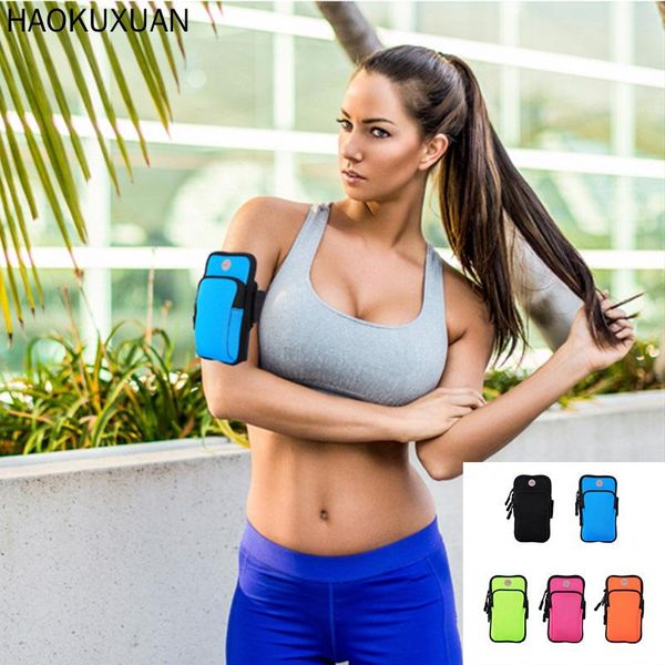 

outdoor arm pouch bag running for men women multi-function waterproof cycling sport universal mobile phone armband holder cell cases