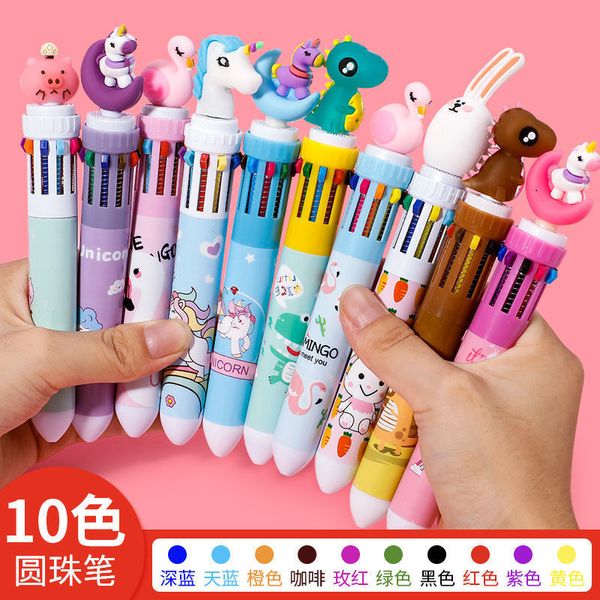 

red net multi color ball point pen high lovely prs girl student 10, Blue;orange