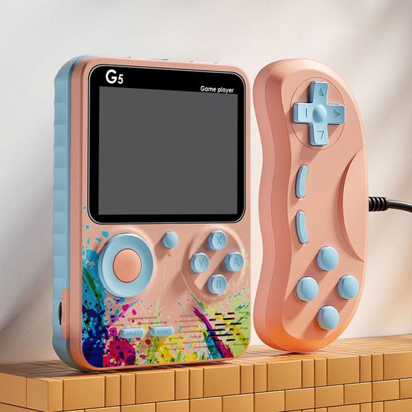 Mini Retro Video Palmare Game Console Nostalgic Host Can Store 500 Classic Macaron Colorato Giochi portatili Giocatori Giocatori Screen da 3,0 pollici Pocket Box per il regalo per bambini 1pcs