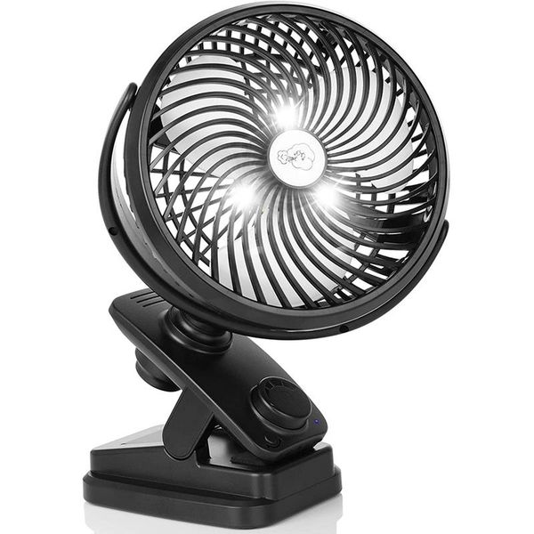 

inch clip on fan, battery powered quiet auto oscillating desk usb fan for office home camping electric fans