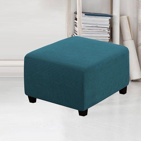 

chair covers universal stool protective cover solid color elasticity waterproof rectangular home square sofa pedal