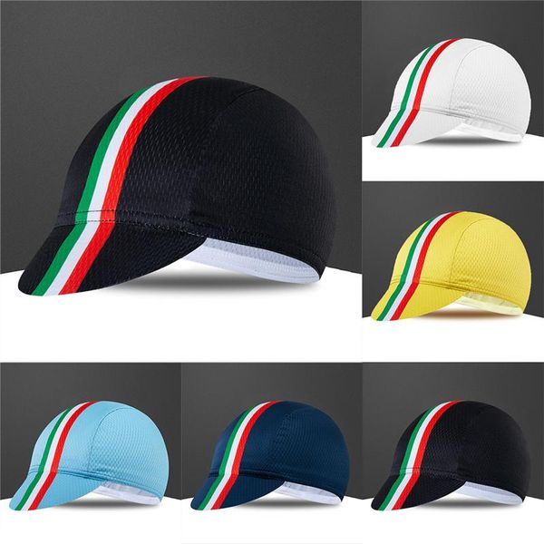 Cappellini da ciclismo Maschere Cappellino traspirante Spagna Francia Italia Cappello da bici Gorra Ciclismo Copricapo ad asciugatura rapida Cappelli da ciclismo sportivi estivi Uomo Donna