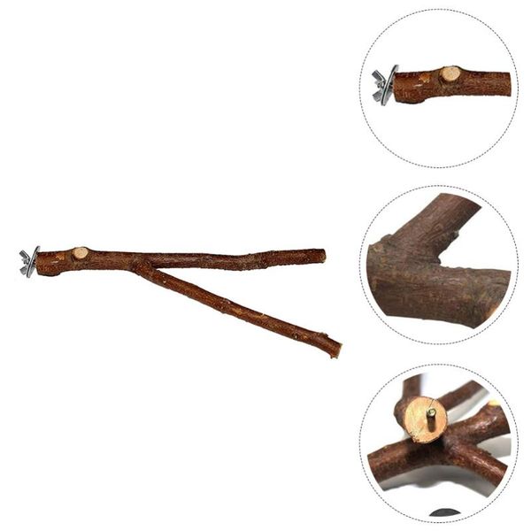 

practical birds standing rod plaything tree fork bird cage accessories other supplies
