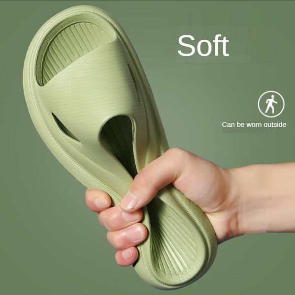 

slippers 2021nesslippers men women summer deodorant home household indoor bathroom bath couple non-slip non-odor foot sandals outdoorsoft, Black