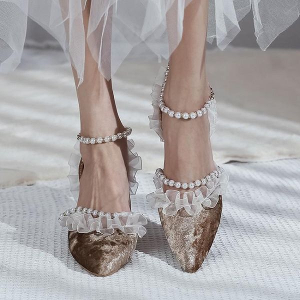 

dress shoes 2021 summer sale of women's high heel sandals buckle strap high-heeled pearl stiletto comfort girls pointed casual pu, Black