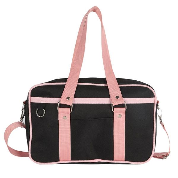 

duffel bags preppy style fashion women travel hit color canvas crossbody shoulder messenger bag casual ladies small handbags purse