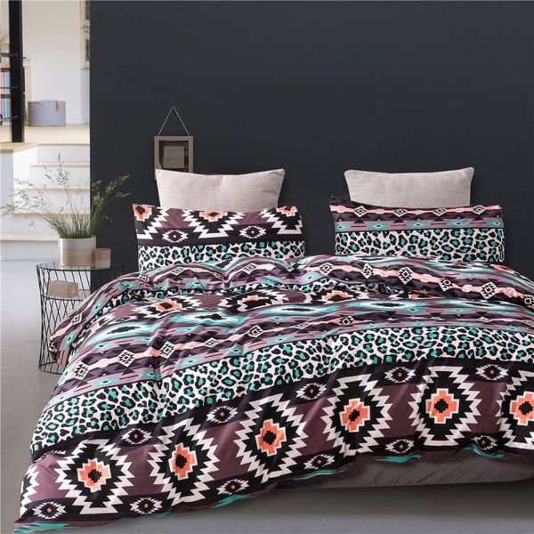 

bedding sets bohemia style fashion king  twin size bed linen duvet cover pillowcase leopard modern elegant comforter set