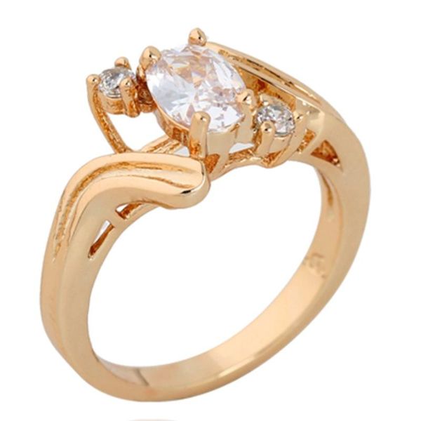 

wedding rings selling multicolour cubic zirconia ring for women girl classic crystal gold black jewelry drop, Slivery;golden