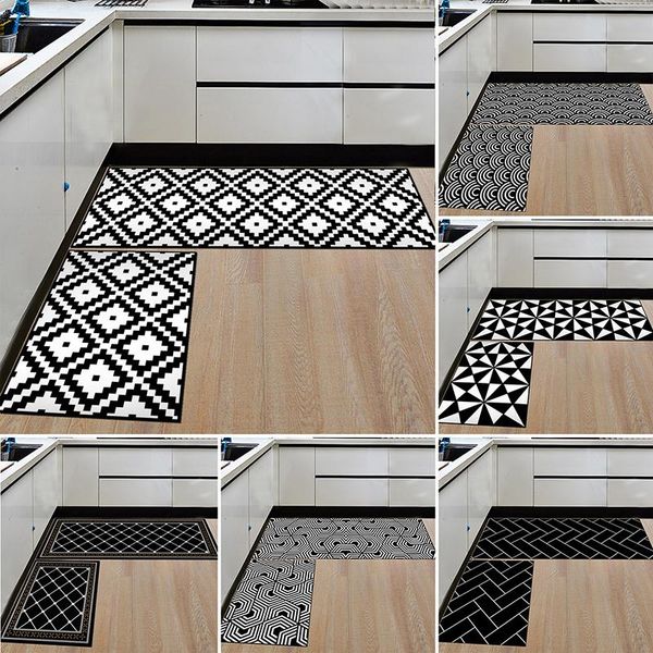 

carpets kitchen mat floor mats area rugs anti-slip modern bathroom entrance carpet living room doormat hallway geometric absorbent