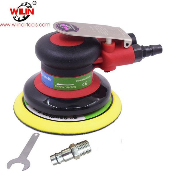 

pneumatic tools wilin air random palm orbital sander daul action polisher 5 inch 125mm round pad for car metal detailed finshing waxing