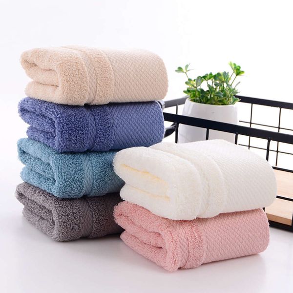 

combed plush cotton satin towel, White