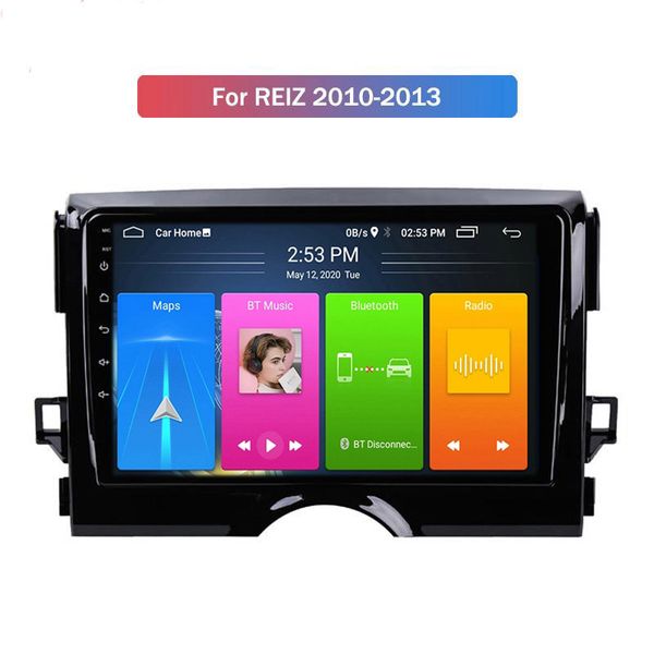 

9" android 10 car dvd video player navigation system for toyota reiz 2010-2013 audio gps wifi 3g