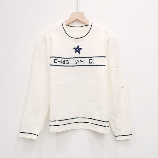 

sweater knit 21 products in early autumn d family letter jacquard five pointed star embroidered pullover long sleeve women's, White;black