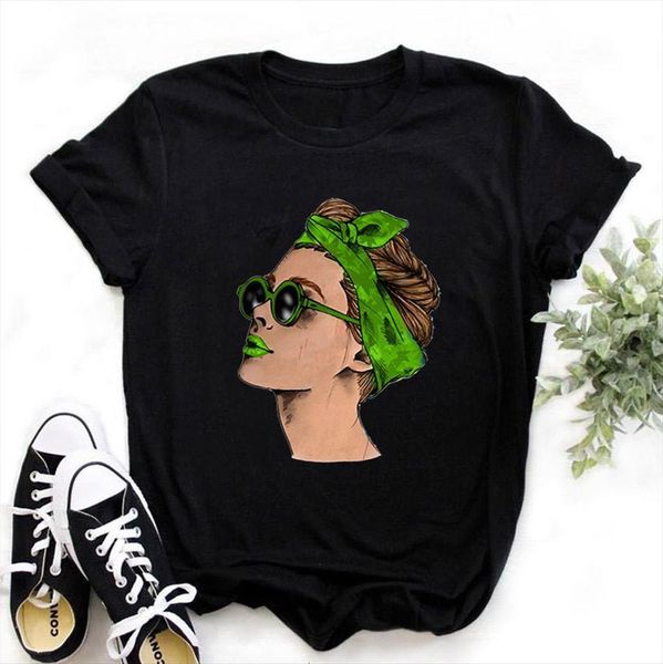 

summer vogue black print womens t shirts casual harajuku streetwear short sleeve tshirt,drop ship, White