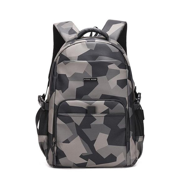 

backpack men's computer casual camouflage pu shoulder large capacity outdoor travel