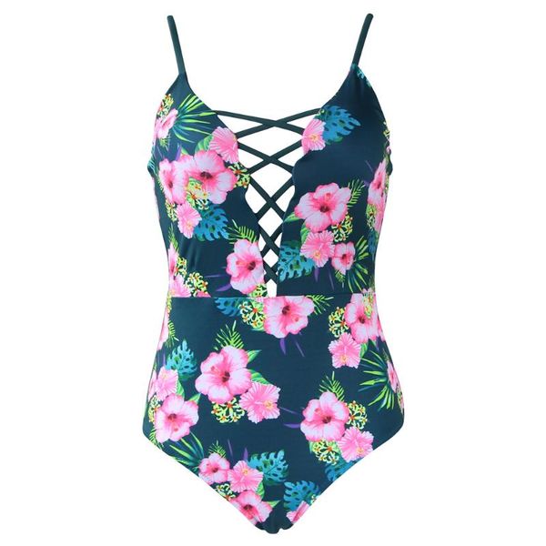 

one-piece suits hycool factory outlet floral print crochet bikini set fashion women swimwear summer casual beach bathing suit wear
