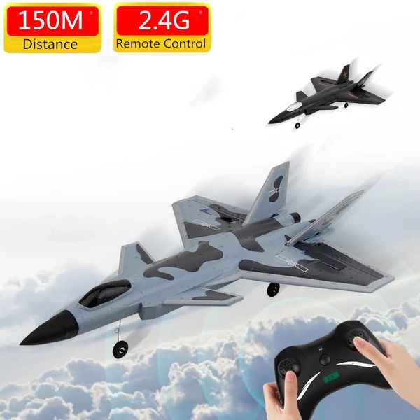 

electric rc plane 2.4g fixed wing airplane glider epp material remote control aircraft fighter battle 150m long distance rtr to