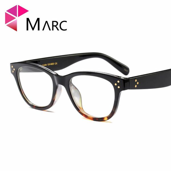 

fashion sunglasses frames marc women reading optical black oval transparent plain glass spectacles glasses art retro men plastic 92117
