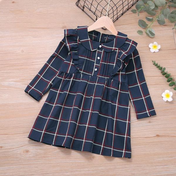 

girl's dresses spring autumn kids clothing grls school clothes casual dress children baby, Red;yellow