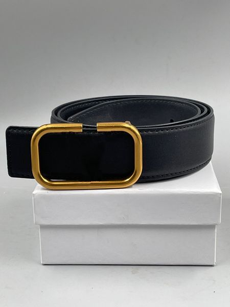 

21 men's designer belt ladies fashion luxury large buckle 3.8cm wide black and red belts with gift box aa880, Black;brown