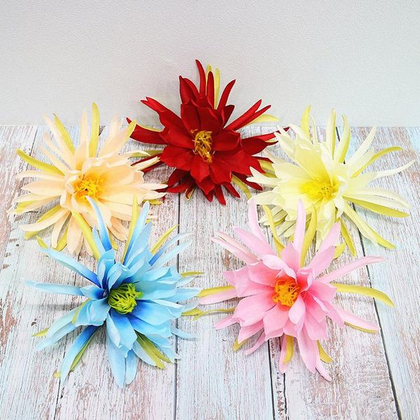 

decorative flowers & wreaths 21cm artificial epiphyllum flower head fashion silk heads for wedding party supplies simulation wb951