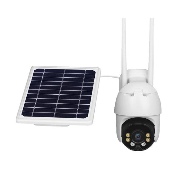 

cameras 4g solar power ip camera wireless security two way speaker for courtyard