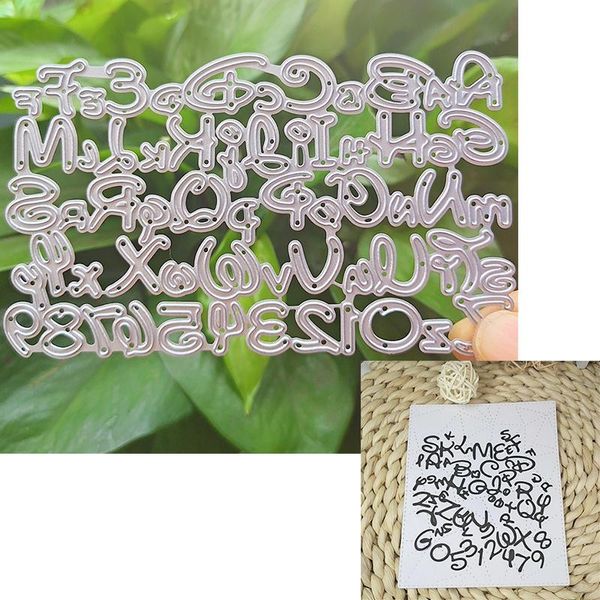 

painting supplies metal cutting die for christmas diy scrapbook po 3d creative greeting card making 26p letters 0-9 numbers 2021