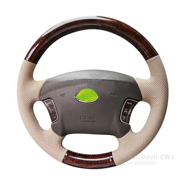 

Alcantara Leather hand-stitch steering wheel cover For modern Sonata Modern NFC NF suede carbon fiber Car interior Accessories
