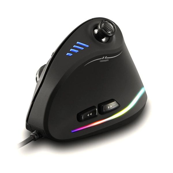 

mice vertical laser gaming mouse ergonomic rgb light wired gamer for pc computer lapwith macro programming functions