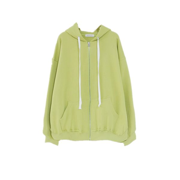 

women's hoodies & sweatshirts clothing, long-sleeved, breathable, solid color, hat cord, zipper, hoodie h v9lv, Black