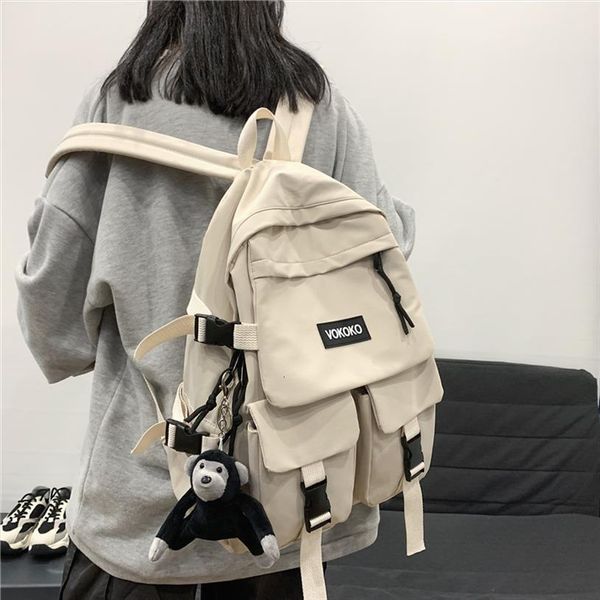 

trendy women travel backpack nylon school for teenage girls boys college book laprucksack 2 size