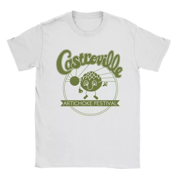 

castroville mens t-shirt - stranger things present gift birthday, White;black