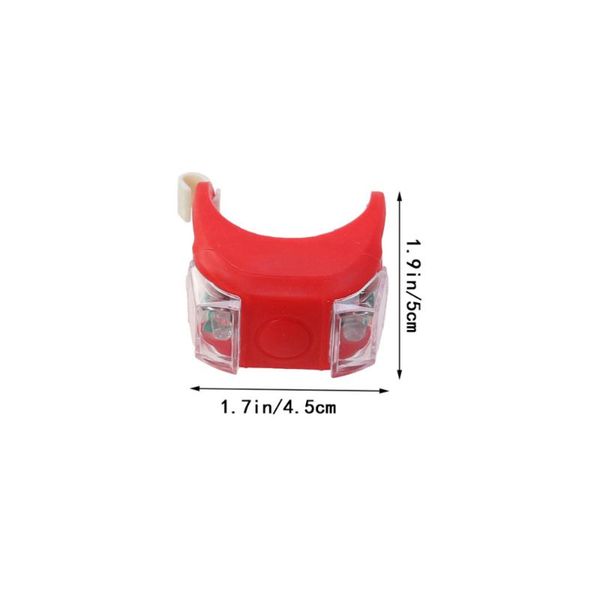 

2pcs bike cycling silicone head front rear wheel safety light lamp set bright waterproof accessories(red and white) lights