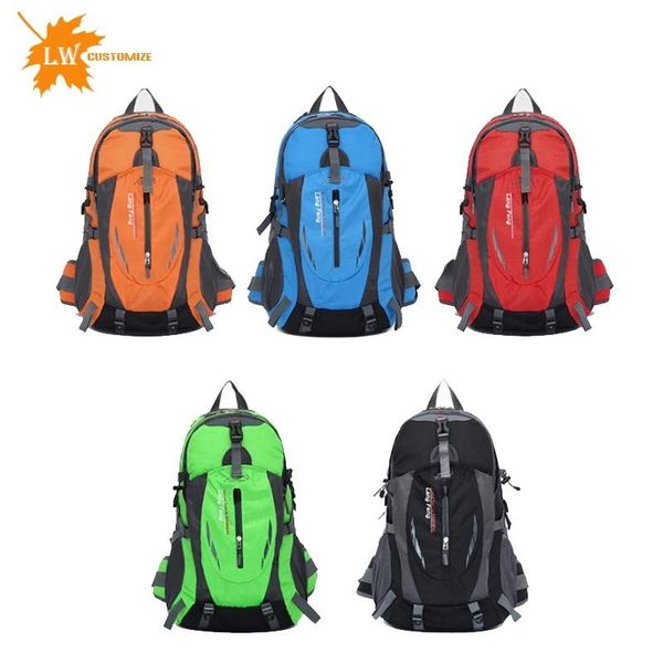 

man and woman student backpack custom large capacity outdoor travel mountain biking