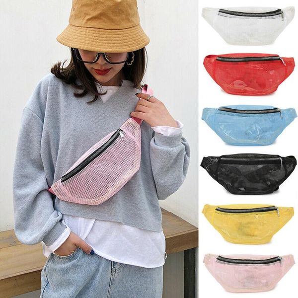 

fashion women fanny pack chain leather pouch belt waist bum bag pocket purse bags