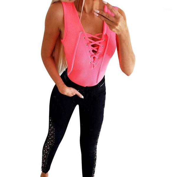 

women's t-shirt women t-shirts sleeveless all-match solid color hollow out office lady bandage slim tee shirts, White