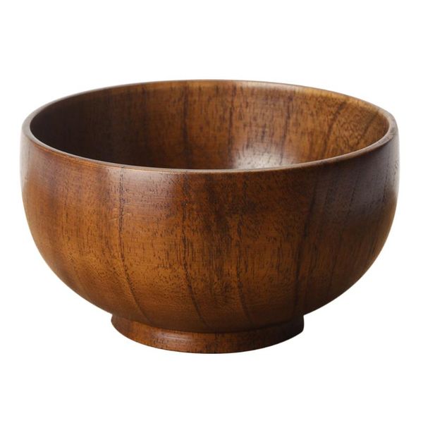 

bowls 1pc 13x8cm simple wooden bowl salad container