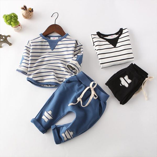 

autumn baby girl clothes children clothing sets spring toddler boys set for kids sport suit, White