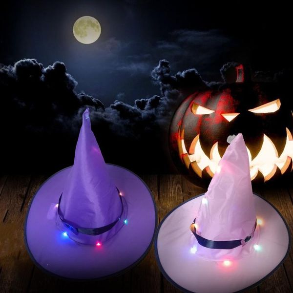 

party decoration outdoor witch hat lights,hanging lighted glowing light-halloween decor for holiday decors tree porch yard